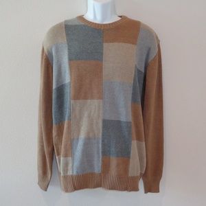Oscar De La Renta Size Large Khaki Sweater